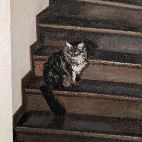 Maxime-Biou-Epithete-dans l-escalier-100x81-huile-sur-toile-2022-2_2