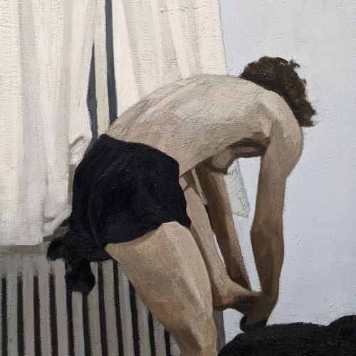 Maxime-Biou-Eve-chaussette-130x97-huile-sur-toile-2022