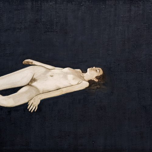 Maxime-Biou-nu-bleu-200x180-huile-sur-toile-2022