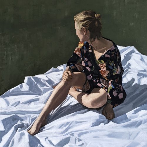 Maxime-Biou-Eve-drap-blanc-jardin-146x114-huile-sur-toile-2023-2