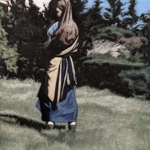 Maxime-Biou-Eve-enfant-jardin-195x130-huile-sur-toile-2023