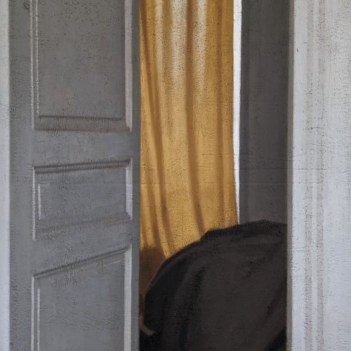 Maxime-Biou-interieur-chambre-Marolles-130x97-huile-sur-toile-2023