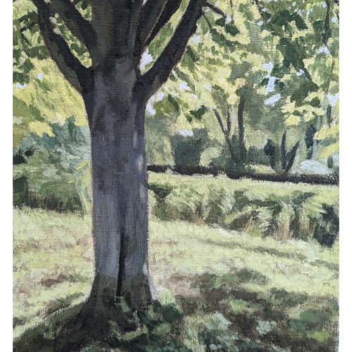 Maxime-Biou-Arbre-Lumiere-46x33-huile-sur-toile-2024-2