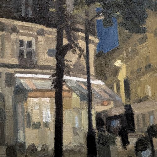 Maxime-Biou-Cafe-a Convention-la-nuit-41x27-huile-sur-toile-2024