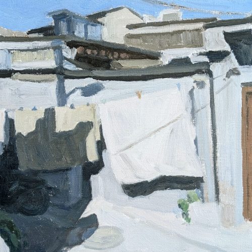 Maxime-Biou-Hutong-35x27-huile-sur-toile-2024_2