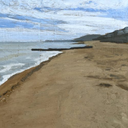 Maxime-Biou-Plage-Cabourg-41x33-huile-sur-toile-2024-2