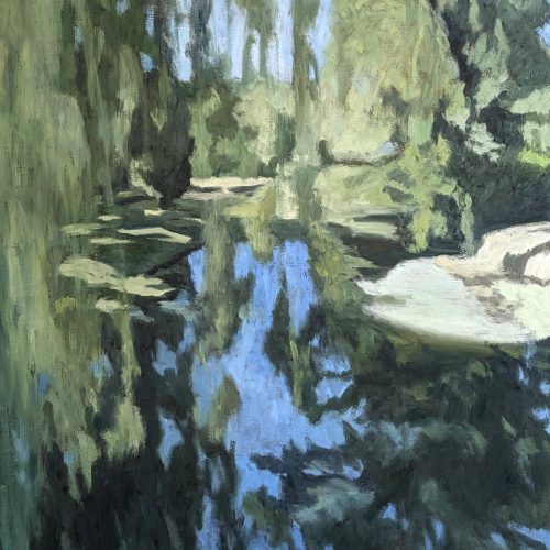 Maxime-Biou-Sur-le-pont-Marolles-116x89-huile-sur-toile-2024-2