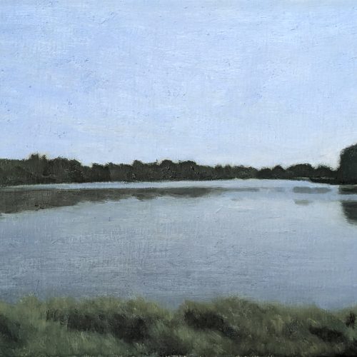 Maxime-Biou-etang-bleu-24x33-huile-sur-toile-2025