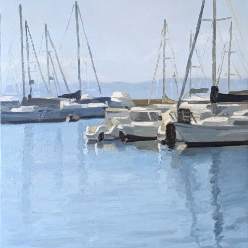 Maxime-Biou-bateaux-st-tropez-81x65-huile-sur-toile-2026-3
