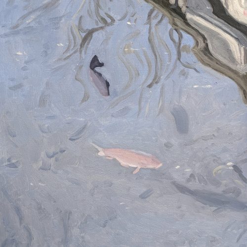 Maxime-Biou-poissons-Nimes-73x60-huile-sur-toile-2026