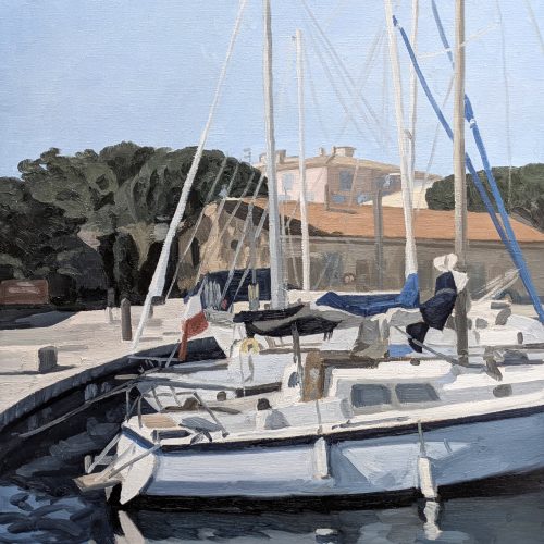 Maxime-Biou-port-de-st-tropez-81x65-huile-sur-toile-2026